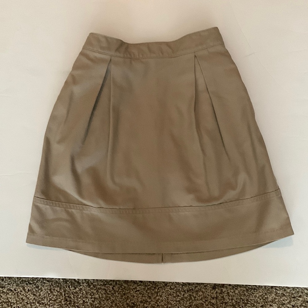 Lands End girls, khaki skirt, size 10